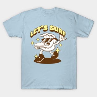waves doodle cartoon surf T-Shirt